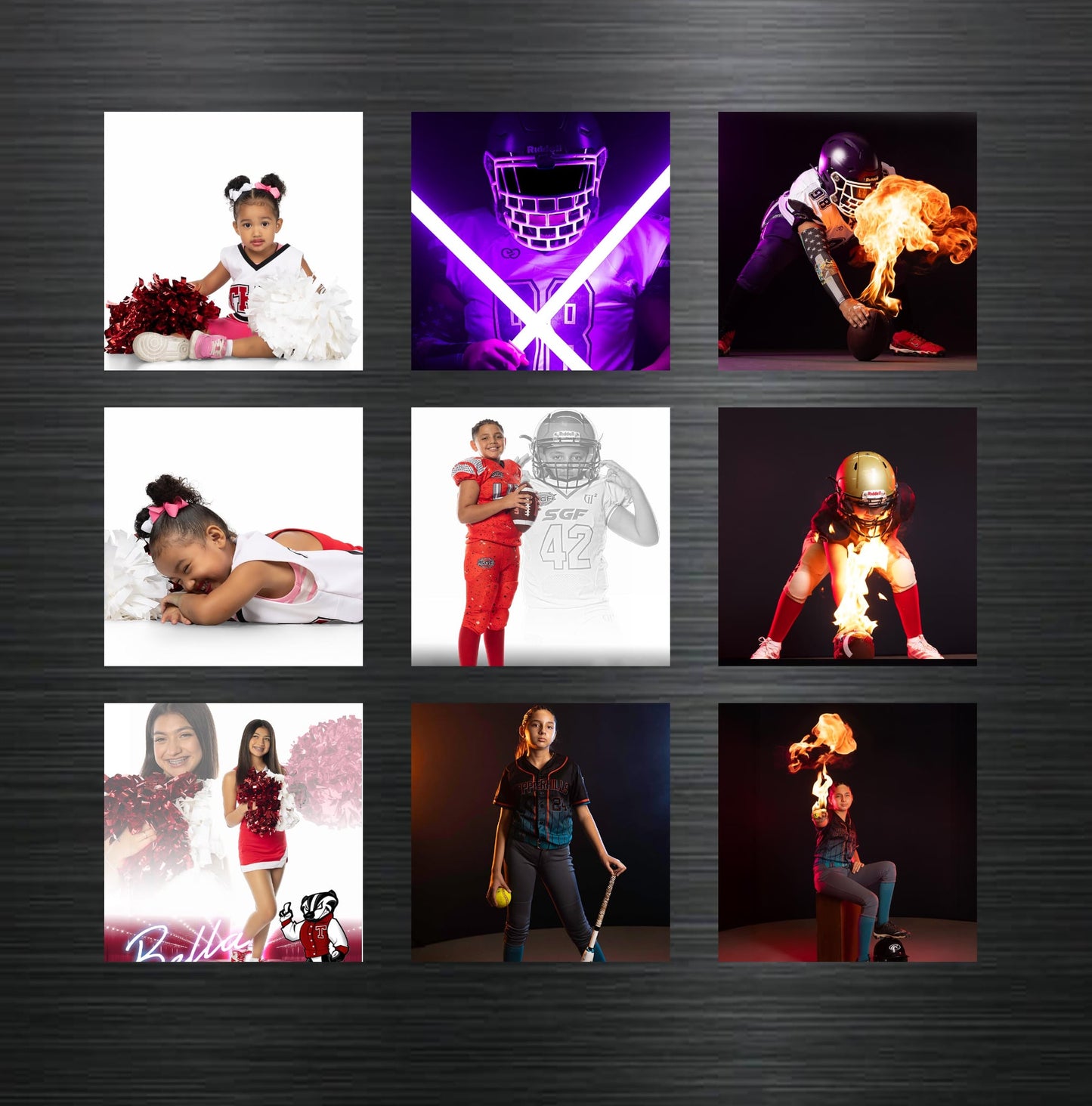 9-Pack Custom Magnets 2.5" x 2.5" square