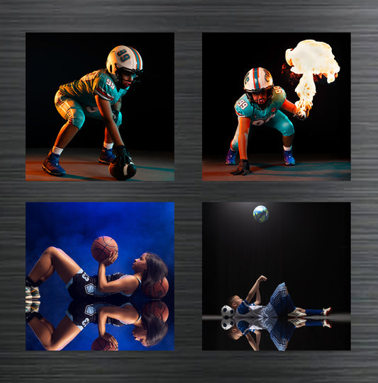 4-pack Custom Magnets 2.5" x 2.5" square